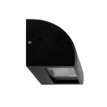 Exterior 12~24V AC / DC G4 Surface Mounted Step Light Matt Black - STE25