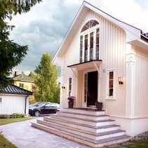 Stockholm Arm Wall Light Large Black - NLYS.286B