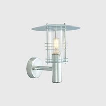 Stockholm Arm Wall Light Small Galvanized Steel - NLYS.280GA