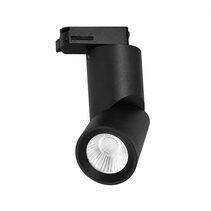 Single Circuit 12W Dimmable LED Track Light Black / Cool White - TH17 BK-4000K