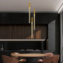 Raindrop 3 Light LED Pendant Gold