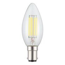 Filament Clear Candle LED 4W B15 Dimmable / Warm White - 206436