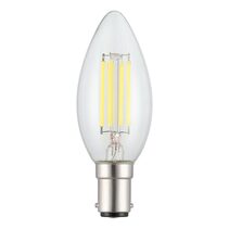 Filament Clear Candle LED 4W B15 Dimmable / Daylight - 206445