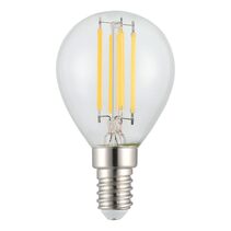 Filament Clear Fancy Round LED 4W E14 Dimmable / Warm White - 206452
