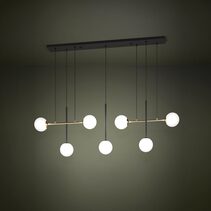 Paz 6 Light Pendant Black - 390178