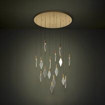 Mirador 16 Light Dimmable LED Pendant Brass / Warm White - 390361