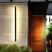 Banda 48W 1450mm Outdoor LED Wall Light Black / Tri-Colour - BANDA4