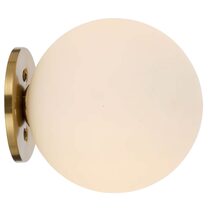 Gaston Wall Light Antique Gold / Opal Matt - GASTON WB-AGOM