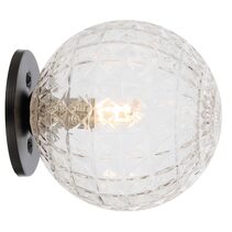 Gaston Wall Light Black / Clear Prism - GASTON WB-BKCLP