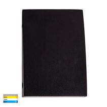 Pelase 3W 12V DC LED Dimmable Solid Brass Curved Wall Or Step Light Black / Tri-Colour - HV3292T-BLK-12V