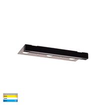 Preston 5W 12V DC LED Dimmable Aluminium Coping Light Black / Tri-Colour - HV3298T-BLK-12V