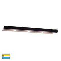 Preston 7.5W 12V DC LED Dimmable Aluminium Coping Light Black / Tri-Colour - HV3299T-BLK-12V