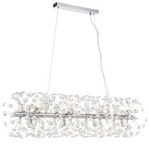 Lerida 12 Light Rectangular Pendant Chrome - LERIDA PE12R-CH