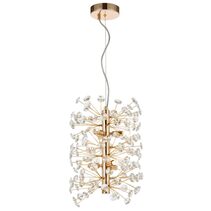 Lerida 6 Light Vertical Pendant Gold - LERIDA PE6V-GD