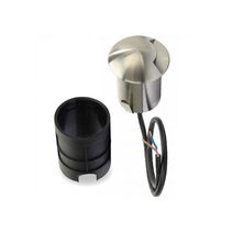Outdoor Recessed 3W 12V AC / DC LED Single In-ground Driveway / Step Light 304 Stainless Steel / Warm White - LV731-SS