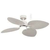 Kingston 50" DC Smart Ceiling Fan With WIFI Remote Control + LED Light Matt White - MKDC1243W