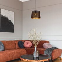 Penshade Laser Cut With Geometry Pattern Pendant Black - PENSHADE13