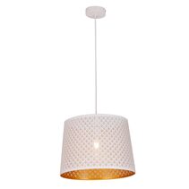 Penshade Laser Cut With Geometry Pattern Pendant White - PENSHADE14