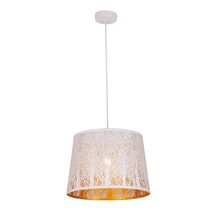 Penshade Laser Cut With Tree Pattern Pendant White - PENSHADE16