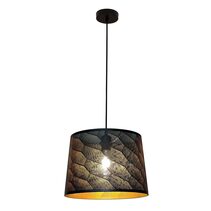 Penshade Laser Cut With Honeycomb Pattern Pendant Black - PENSHADE17