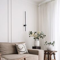 Saber 12W LED Wall Light Black / Dual Colour - SABER1