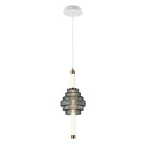 Wand 5W LED Spinning Top Pendant Light Smokey Grey / Tri-Colour - WAND3