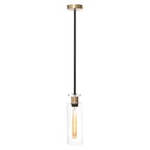 Bourne 1 Light Pendant Black / Gold - BOUR1PBLK