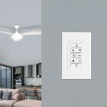 DC Ceiling Fan Wall Controller White - DCWALLCONTROL