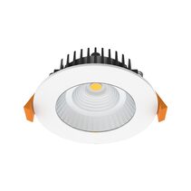 Round 12W COB Dimmable LED Downlight White / Tri-Colour - DL1756-WHTC12C02