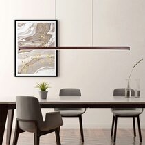 Freya 22W LED Pendant Light Small Walnut  / Tri-Colour - LL002PL152SB