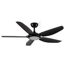 Esprit 52" DC Smart Ceiling Fan With WIFI Remote Control + LED Light Matt Black - MDCE1353M