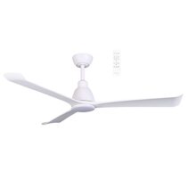 Polo 52" DC Smart Ceiling Fan With WIFI Remote Control + LED Light Matt White - MDCP1333W