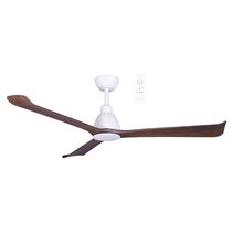 Polo 52" DC Smart Ceiling Fan With WIFI Remote Control Matt White / Walnut - MDCP133WWN
