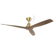Triumph 52" DC Smart Ceiling Fan With WIFI Remote Control Antique Bronze / Walnut - MDCT133AWN