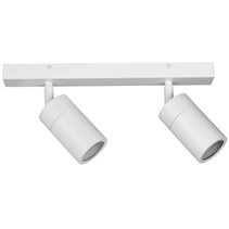 Crest 2 Light 240V GU10 Ceiling Spotlight Bar Light White IP65 - MLCS2W