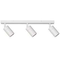 Crest 3 Light 240V GU10 Ceiling Spotlight Bar Light White IP65 - MLCS3W