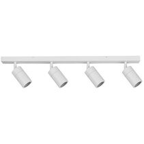 Crest 4 Light 240V GU10 Ceiling Spotlight Bar Light White IP65 - MLCS4W