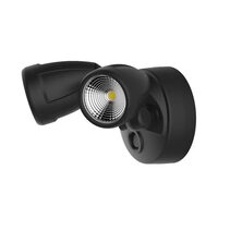 Bandit 24W LED Twin Head Polycarbonate Coastal Spotlight Matt Black / Tri-Colour - MLXB3452M