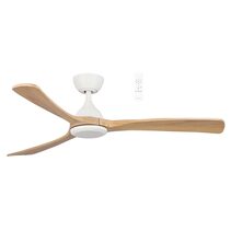 Norfolk 56" DC Smart Ceiling Fan With WIFI Remote Control Matt White / Natural - MNDC143WN