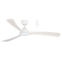 Norfolk 56" DC Smart Ceiling Fan With WIFI Remote Control Matt White / White Wash - MNDC143WW