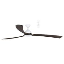 Norfolk Aero 70" DC Smart Ceiling Fan With WIFI Remote Control Matt White / Walnut - MNDCW + MNB180W