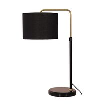 Myra Height Adjustable Table Lamp Black - OL98898BK