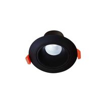 Rex 9W Dimmable LED Gimbal Downlight Black / Tri-Colour - TLRG3459MD