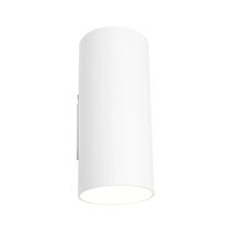 Tura Small 2 x 5W LED Up / Down Wall Pillar Light White / Warm White - TURA2ESMWHT