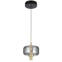 Volen 1 Light 8W LED Dimmable Pendant Black / Warm White - VOLEN PE1-BKSM