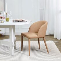 Paltrow Dining Chair Tan Vegan Leather - 33176