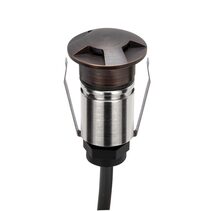 Emit-25 1W 24V DC 36° LED 3-Way Decklight Antique Brass / RGBW - 10075