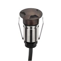 Emit-25 1W 24V DC 36° LED 4-Way Decklight Antique Brass / RGBW - 10076