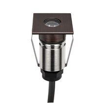 Emit-25 1W 24V DC 36° LED Square Open Decklight Antique Brass / RGBW - 10071