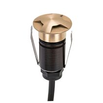 Emit-25 1W 12V / 24V DC 36° LED 4-Way Decklight Brushed Brass / Tri-Colour - 10026
